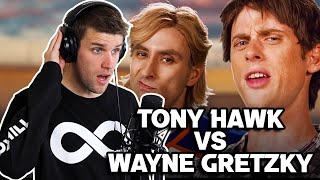 Rapper Reacts to Epic Rap Battles Of History!! | TONY HAWK VS WAYNE GRETZKY (Live Reaction)