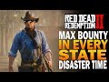 Max Bounty In EVERY State - Red Dead Redemption 2 [Xbox One X]