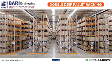 Double Deep Pallet Racking | Bari Engineering | 0302-4448392 | #palletrack #warehouserack #racks