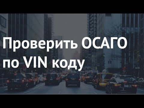 Проверить осаго по vin