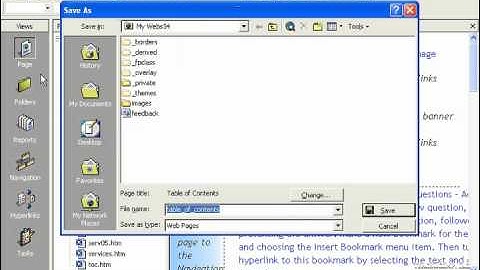 FrontPage Tutorial Creating & Saving New Web Pages-2000 Microsoft Training Lesson 2.5