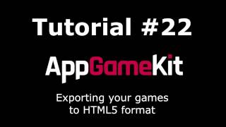 AppGameKit Tutorial #22 - Exporting your games in HTML5 format screenshot 5