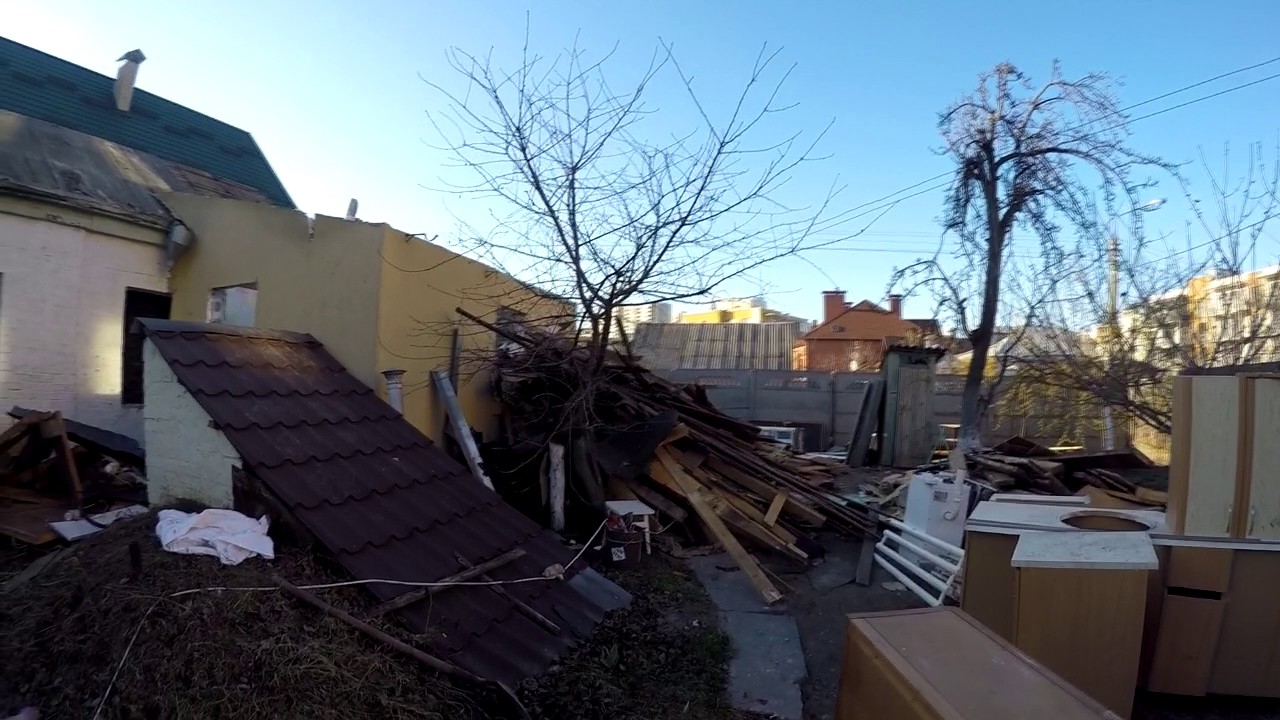 Стройка частного дома. Часть 2. Демонтаж старого дома - YouTube