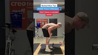 Barbell row MISTAKES (Avoid these NOW😱) #Shorts