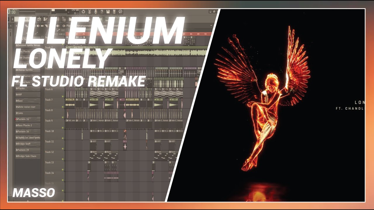 ILLENIUM, Chandler Leighton - Lonely (FL Studio Remake) + FREE FLP