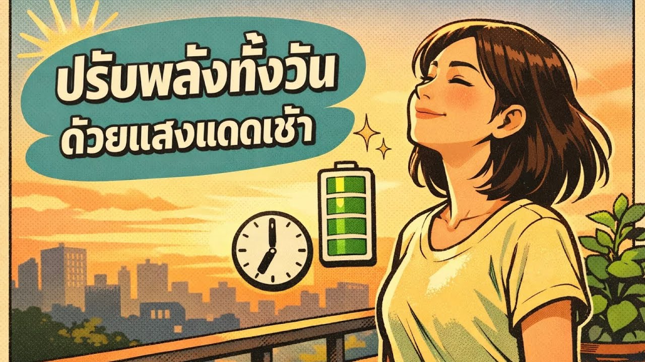 ปรับพลังทั้งวันด้วยแสงแดดเช้า: 10 นาทีรีเซ็ตนาฬิกาชีวิต