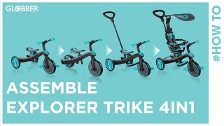 Globber® Explorer Trike 4 in 1 Foldable in Teal