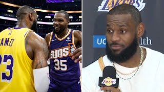 LeBron Reflects on Playing Against KD Over the Years