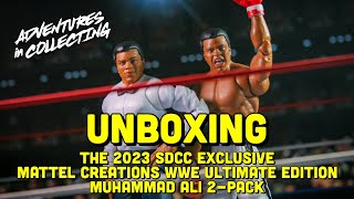 The 2023 SDCC Exclusive Mattel Creations WWE Ultimate Edition Muhammad Ali Set — Unboxing & Review!
