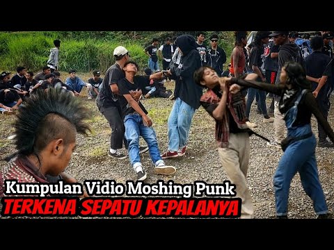 Ladies Punk Cantik & Kumpulan Vidio kena Sepatu Kepalanya Saat Moshing Rebellion Party