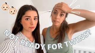 are we ready for TWINS!?! (setting up the nursery, baby prep, & courses!)