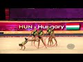 Hungary (HUN) - 2019 Rhythmic Worlds, Baku (AZE) - Qualifications 3 Hoops + 2 Pairs Of Clubs