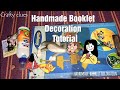 Handmade book decoration tutorial  crafty clues  simple way to decorate your craft