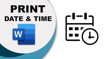 How to add print date and time in word