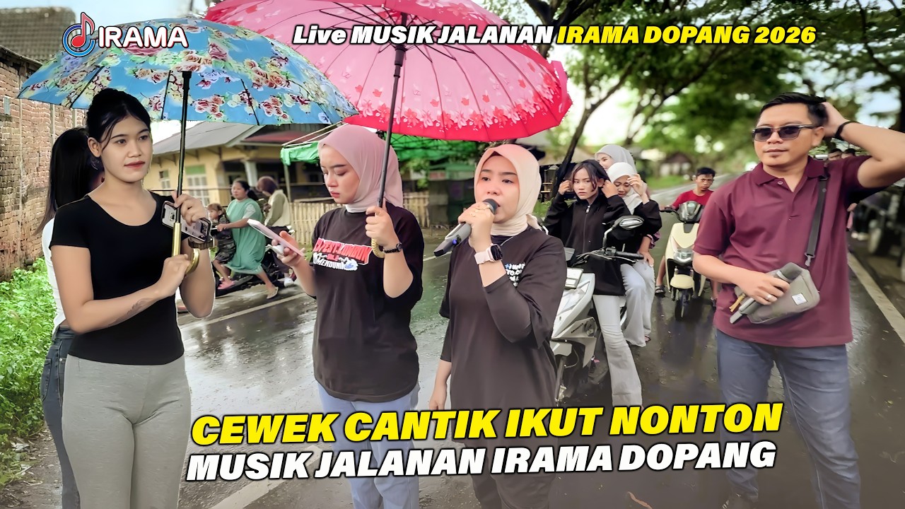 Iringi Pengantin Di Temani Si Cantik Nia Dirgha Bersama Musik Jalanan Irama Dopang