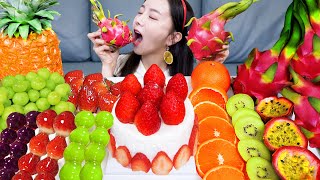 [Mukbang ASMR] Fruit Party ✨ Frozen Fruit Platter & CANDIED FRUITS Tanghulu Dessert Recipe Ssoyoung