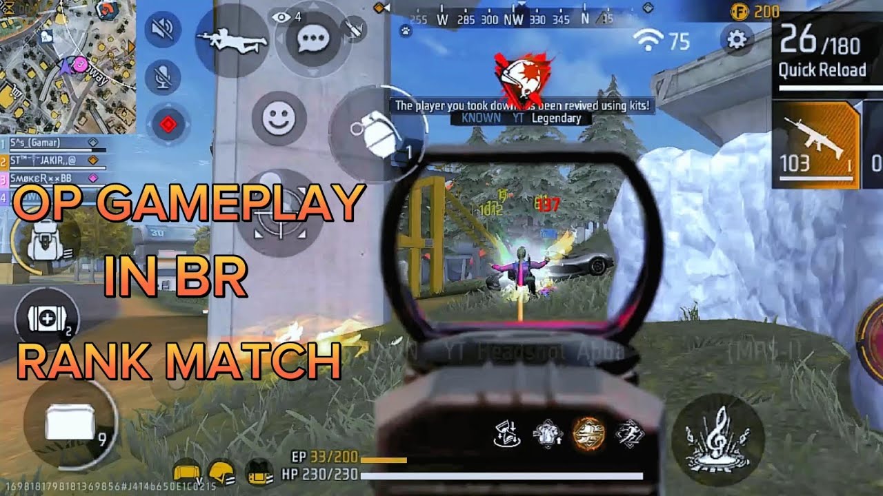 OP GAMEPLAY IN BR RANK MATCH 🥵😱🥵. - YouTube