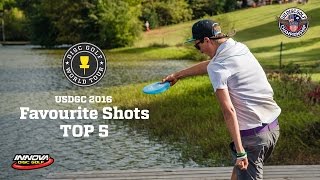 top 5 shots of us disc golf championship 2016