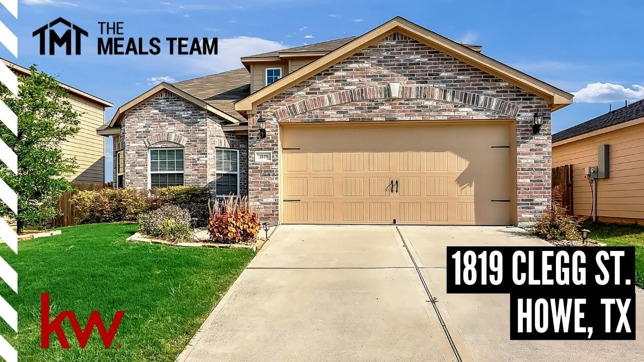Homes For Sale in Howe, TX 1819 Clegg St Howe, TX YouTube