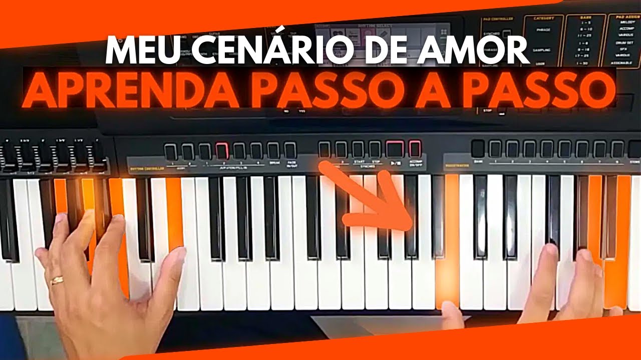 Meu Cenário de Amor(Xote) | AULA DE FORRÓ NO TECLADO