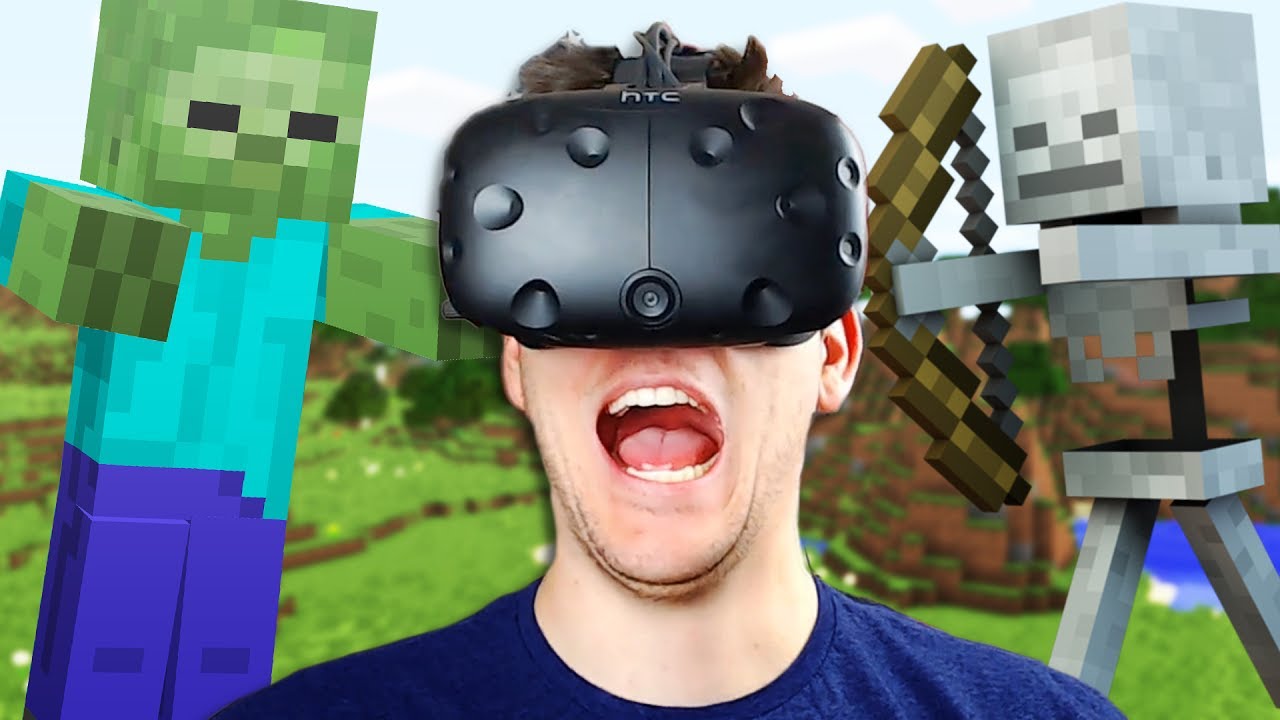 VR Minecraft - Vivecraft Gameplay Vivecraft VR HTC - YouTube