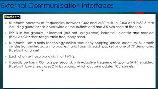 External Communication Interfaces. Embedded Systems