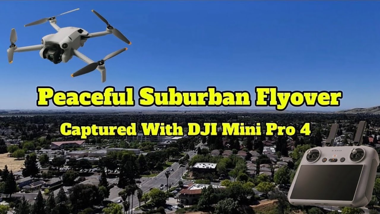 Peaceful Suburban Drone Flyover | 4K Aerial View of California Neighborhood