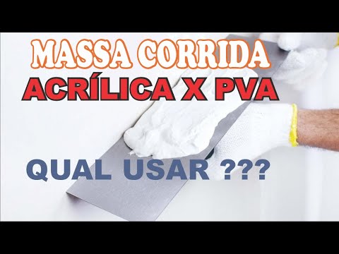 Massa Corrida, Acrílica ou Pva qual usar ?? - YouTube