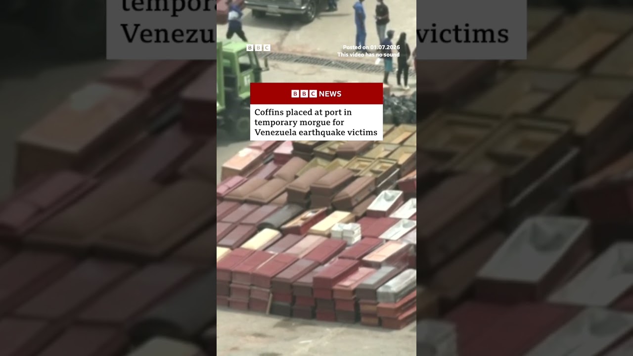 Port in Venezuela becomes temporary morgue for earthquake victims. #BBCNews