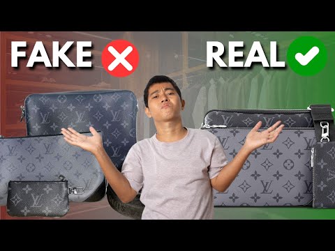 FAKE VS REAL - MENS LOUIS VUITTON TRIO MESSENGER BAG - SIDE BY