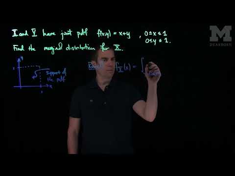 Finding the Marginal Distribution from the Joint Distribution
