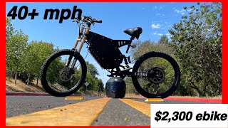 3000w STEALTH BOMBER EBIKE TOP SPEED TEST ( ESTRAPZ )