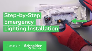 How to Install Exiway Easyled Emergency Lighting in Permanent Mode | Schneider Electric Support