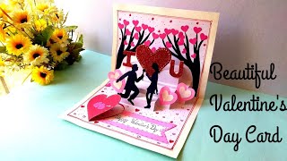 Special Handmade Pop-Up Valentines Day Card Idea Anniversarylove Card For Scrapbook