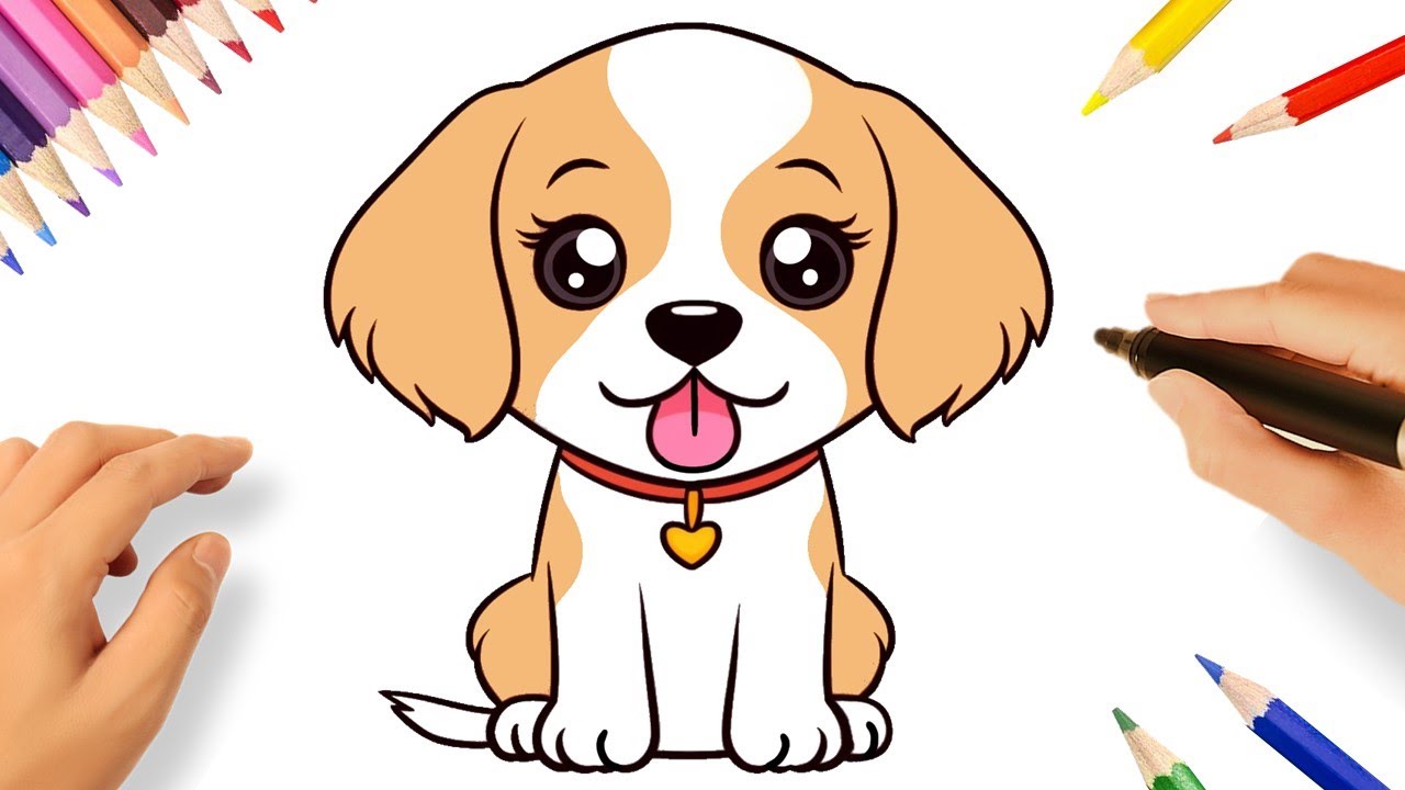 COMO DESENHAR UM CACHORRINHO KAWAII