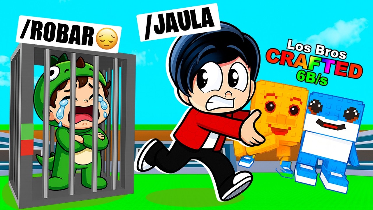 TROLEANDO con COMANDOS DE ADMIN a mi HERMANITO en ROBA UN BRAINROT | SE ENOJA 😱