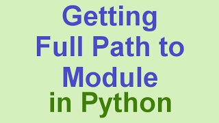 Celebrity Python Tips & Tricks: Getting Full Path to Module in Disk Profile