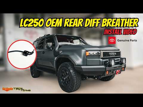 Installing the OEM Rear Diff Breather on a 2027 LC250