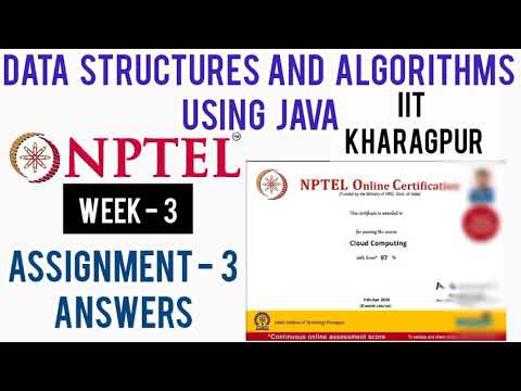 Data Structures and Algorithms Using Java Assignment 3 Answers | Week 3 Quiz Answers | IIT Kharagpur
