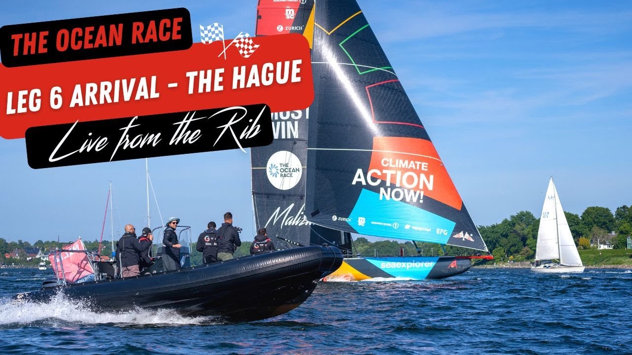 🔴 LIVE BEHIND-THE-SCENES - Leg 6 The Hague Arrival From Our Chase Boat - The Ocean Race 🏁