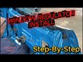 How to Install Door Window Regulator & Glass--Classic Mopar Step-By-step