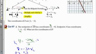Geometry Chapter 1-7 Midpoint and Distance in the Coordinate Plane