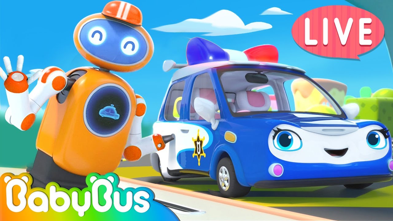 Police Car, Fire Truck, Ambulance, Monster Truck + More Kids Songs | Kids Cartoon | BabyBus