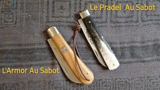 Revue de deux couteaux Breton parmi d'autres! L'Armor Au Sabot et Le Pradel Au Sabot🇨🇵! Kenavo 🏴‍☠️