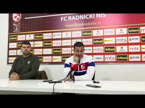 Konferencija za medije pred utakmicu Radnički Niš - Železničar Pančevo (9.  kolo Super lige Srbije) 