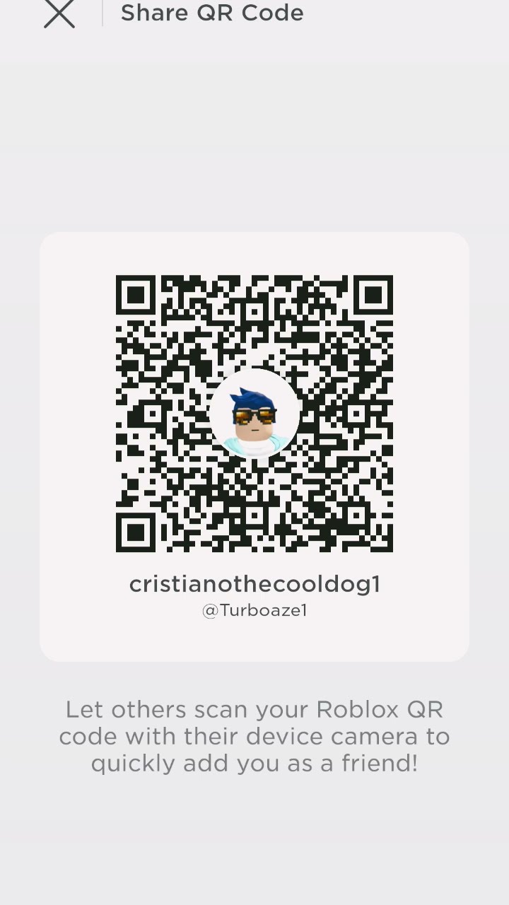 Scan My QR Code To Find My Roblox Profile YouTube Oar2 