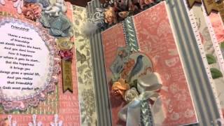 SaCrafters G45 Botanical Tea Mini Album Address Book for Linda FaythChik777-Rina