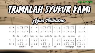 Download Lagu Trimalah Syukur Kami- Agus Tridiatno MP3