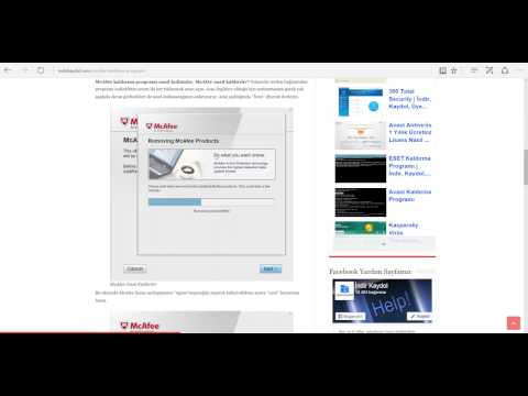 Video: Mcafee Tamamen Nasıl Kaldırılır