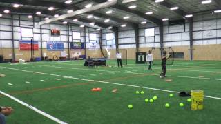 Kirk Walker: Turning the double play as a catcher